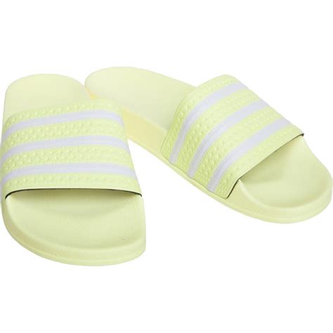 adidas adilette slippers marine geel|adidas adilette Slides .